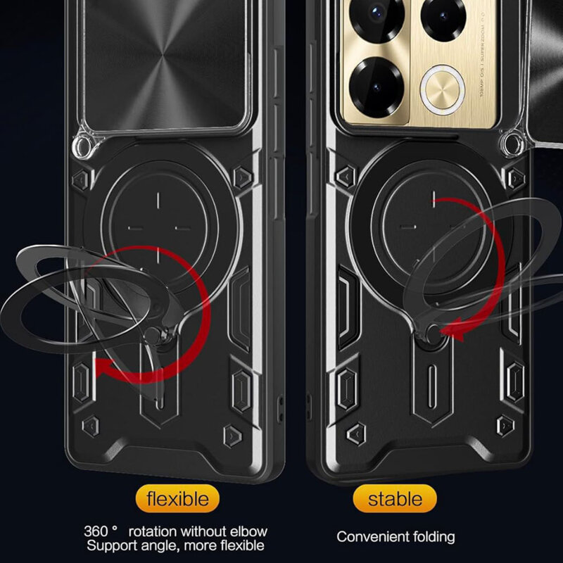 Husa Infinix Note 40 Pro+ Techsuit CamGuard Pro, rosu