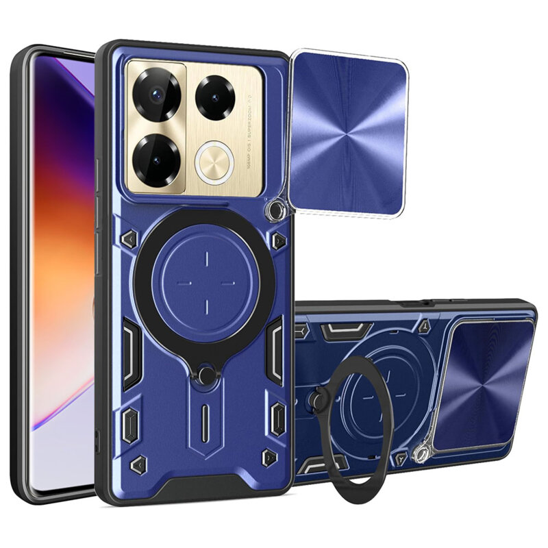 Husa Infinix Note 40 Pro 4G Techsuit CamGuard Pro, albastru