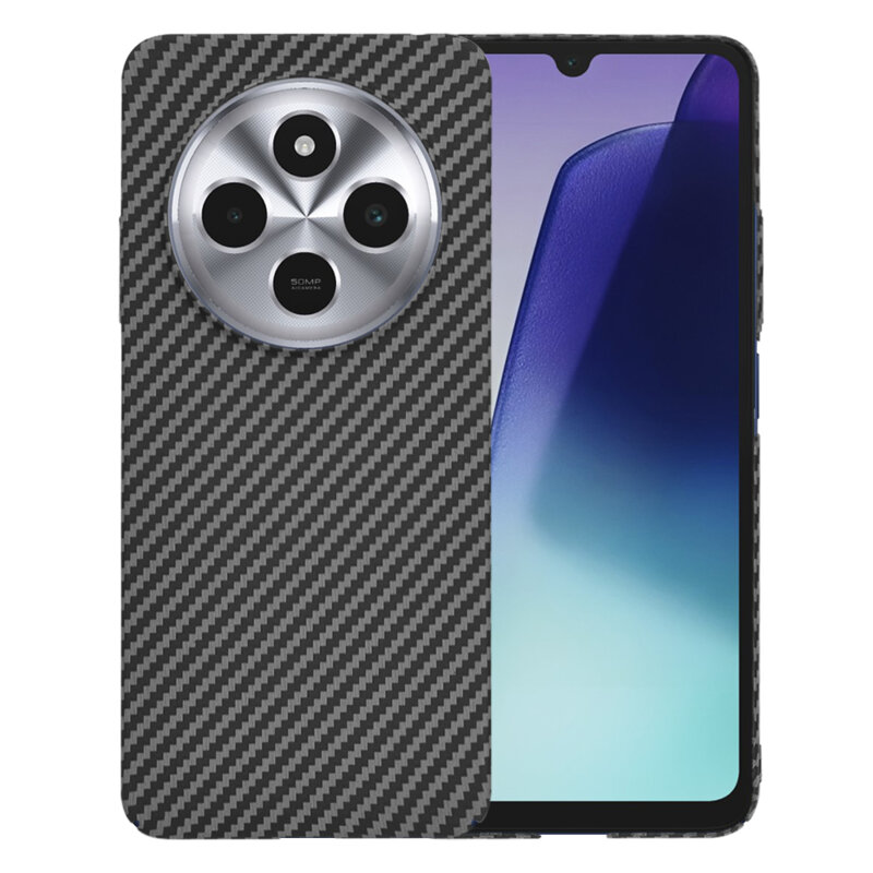 Husa Xiaomi Redmi 14C Techsuit Carbonite FiberShell, negru