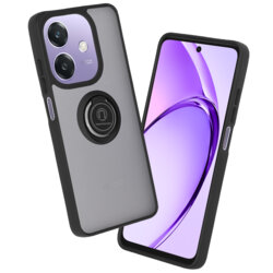 Husa Oppo A40 4G Techsuit Glinth cu inel suport stand magnetic, negru
