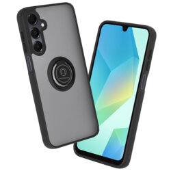 Husa Samsung Galaxy A16 Techsuit Glinth cu inel suport stand magnetic, negru