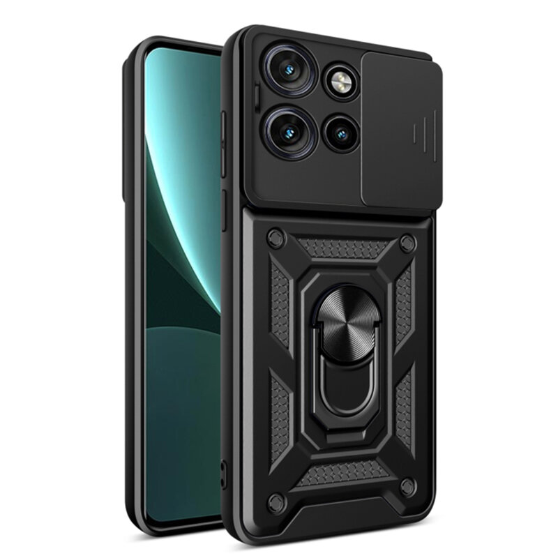 Husa Motorola ThinkPhone 25 protectie camera Techsuit CamShield Series, negru