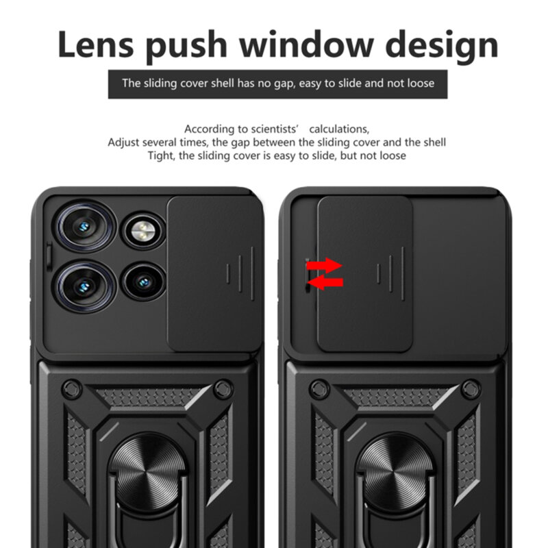 Husa Motorola ThinkPhone 25 protectie camera Techsuit CamShield Series, negru