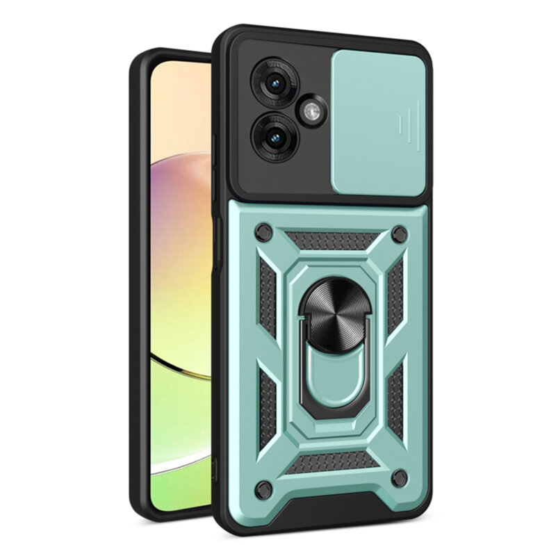 Husa Motorola Moto G55 protectie camera Techsuit CamShield Series, verde