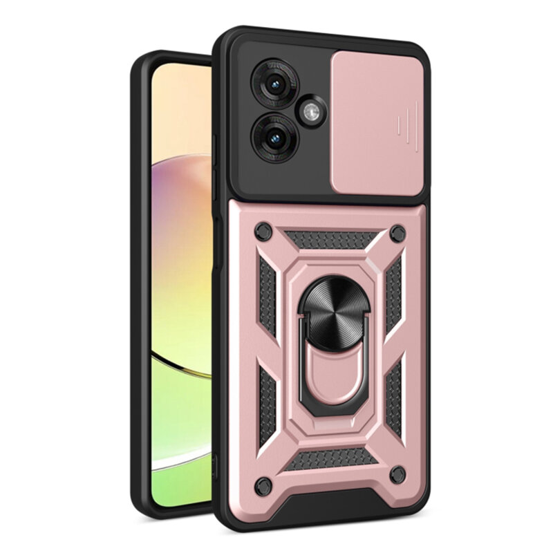 Husa Motorola Moto G55 protectie camera Techsuit CamShield Series, roz