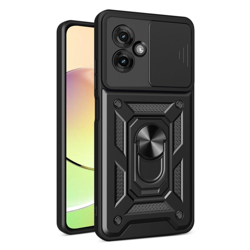 Husa Motorola Moto G55 protectie camera Techsuit CamShield Series, negru