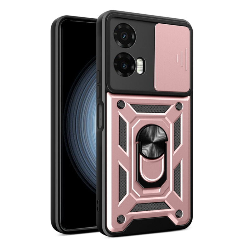 Husa Motorola Moto G35 protectie camera Techsuit CamShield Series, roz