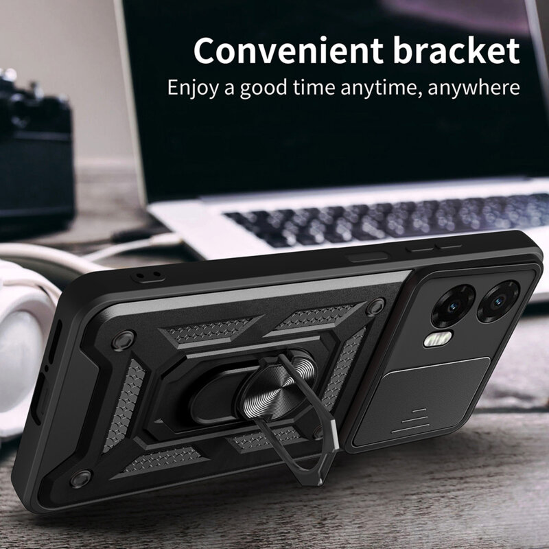 Husa Motorola Moto G35 protectie camera Techsuit CamShield Series, roz