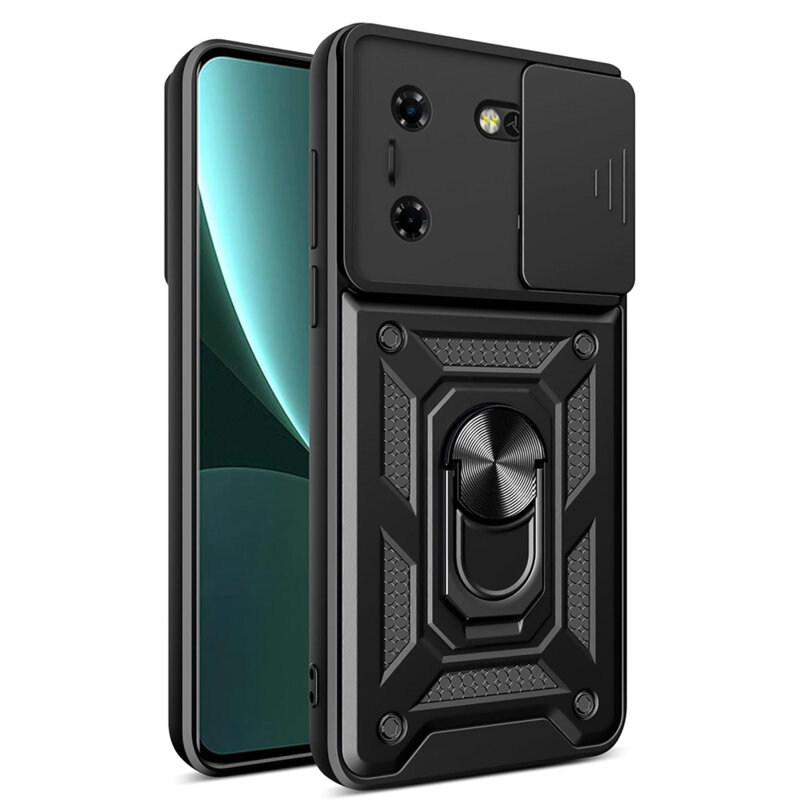 Husa Tecno Pova 5 Pro protectie camera Techsuit CamShield Series, negru