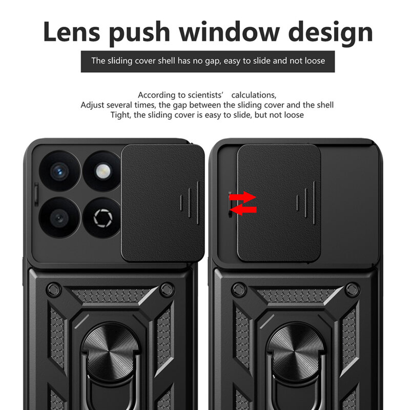 Husa Honor X7c protectie camera Techsuit CamShield Series, roz
