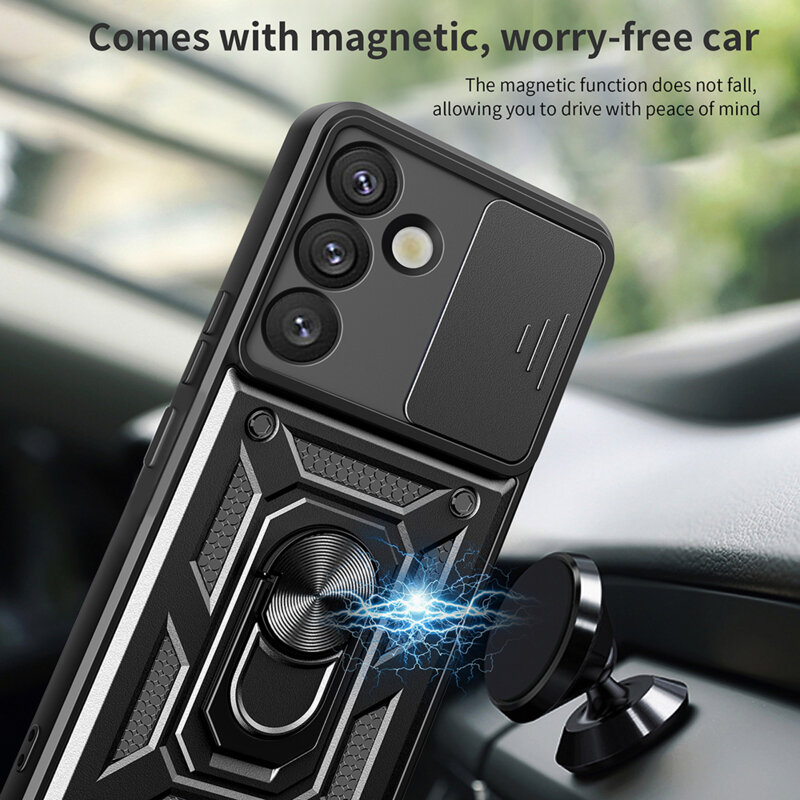 Husa Samsung Galaxy S25 Plus protectie camera Techsuit CamShield Series, roz