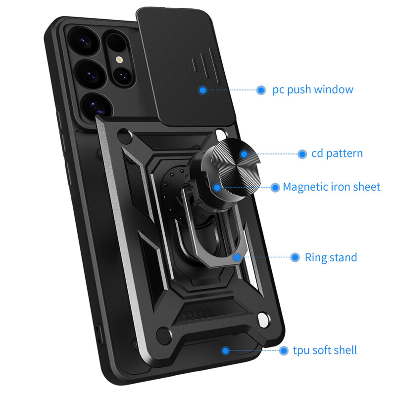 Husa Samsung Galaxy S25 Ultra protectie camera Techsuit CamShield Series, roz