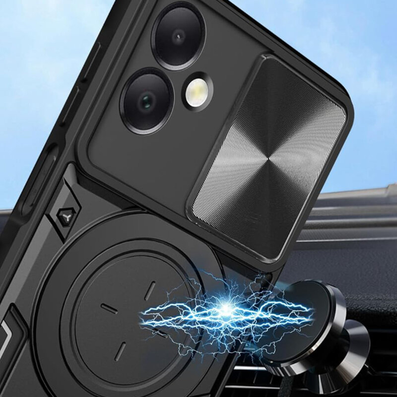 Husa Honor 200 Smart Techsuit CamGuard Pro, albastru