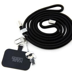 Snur telefon Karl Lagerfeld, Ikonik, negru, KLUCNMSCKIK