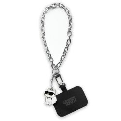 Breloc telefon Karl Lagerfeld, Choupette, gri, KLUCHCSKPK