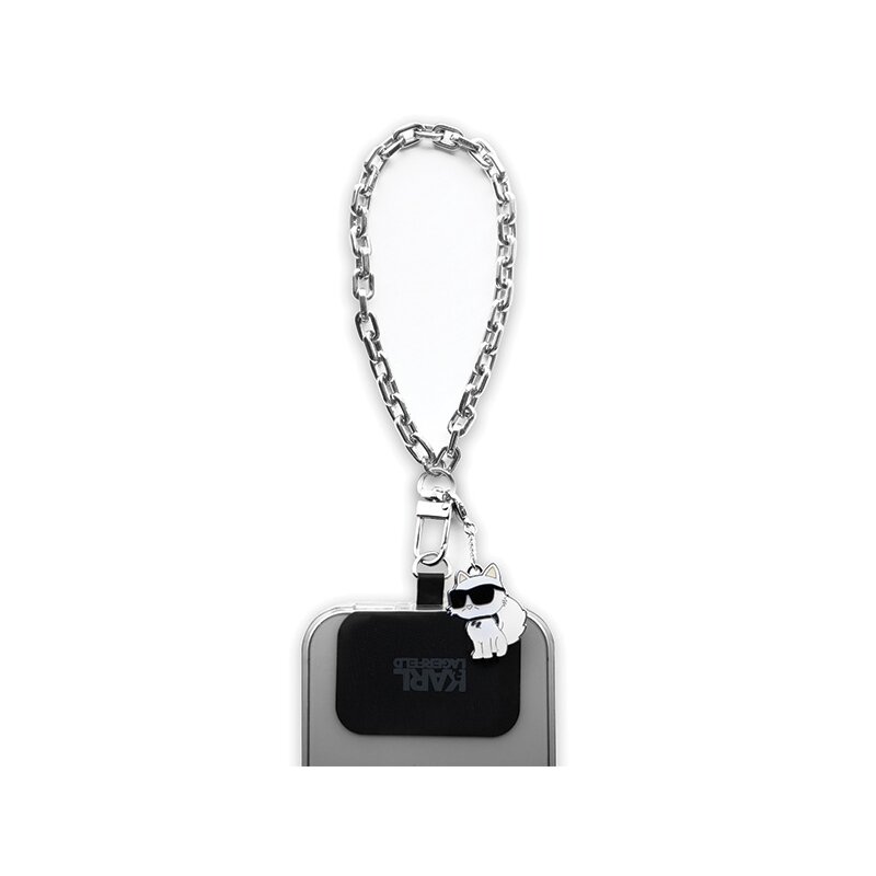 Breloc telefon Karl Lagerfeld, Choupette, gri, KLUCHCSKPK