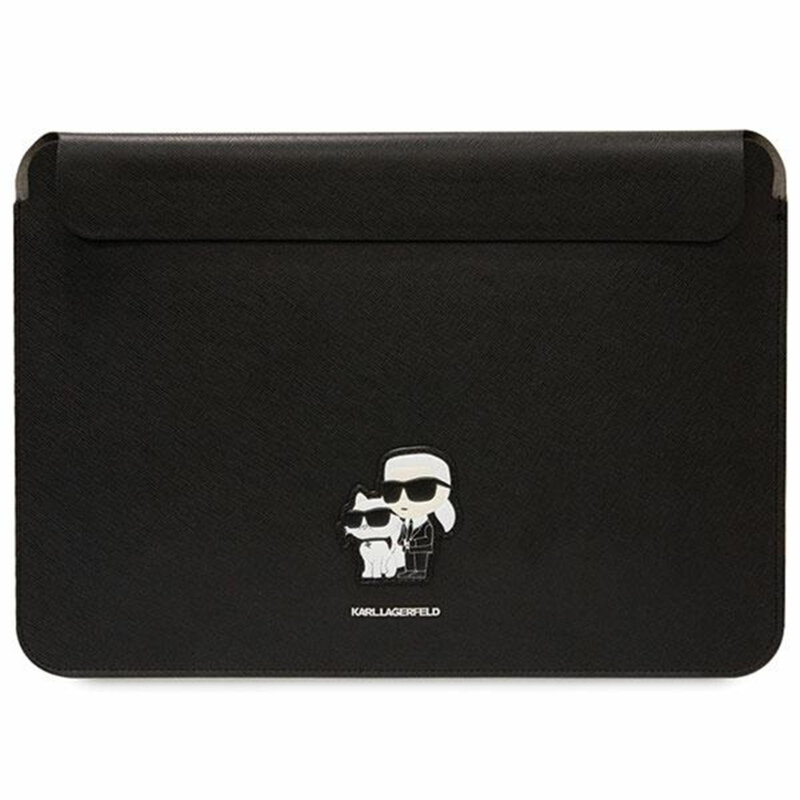 Husa laptop 14 inch Guess magnet, negru, KLCS14SAKCPMK
