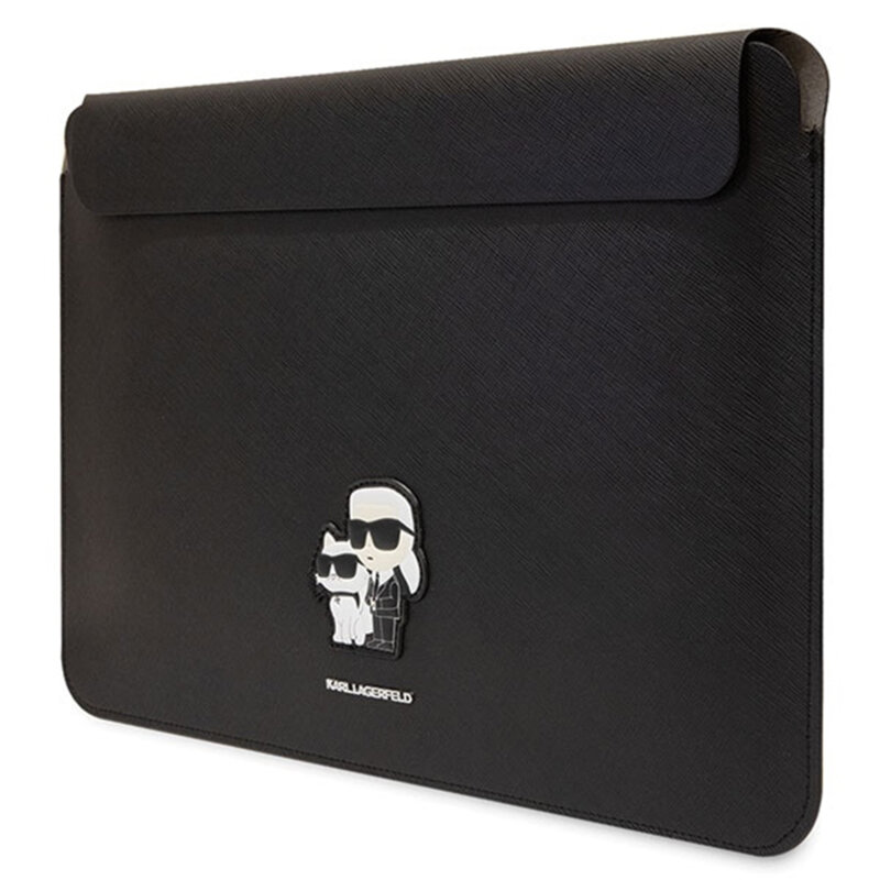 Husa laptop 14 inch Guess magnet, negru, KLCS14SAKCPMK