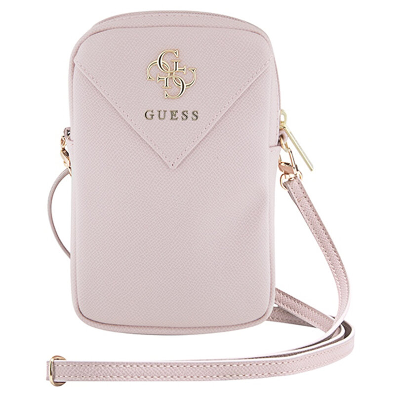 Geanta Guess originala pentru telefon, roz, GUWBZPGSTEGP