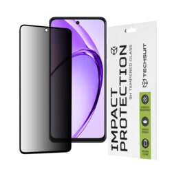 Folie sticla Oppo A40 4G Techsuit 111D Privacy Full Glue, negru