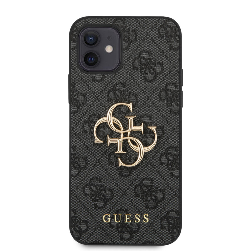 Husa originala Guess iPhone 12 Hardcase 4G Big Metal Logo, gri, GUHCP12M4GMGGR