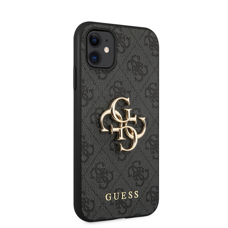 Husa originala Guess iPhone 11 Hardcase 4G Big Metal Logo, gri, GUHCN614GMGGR