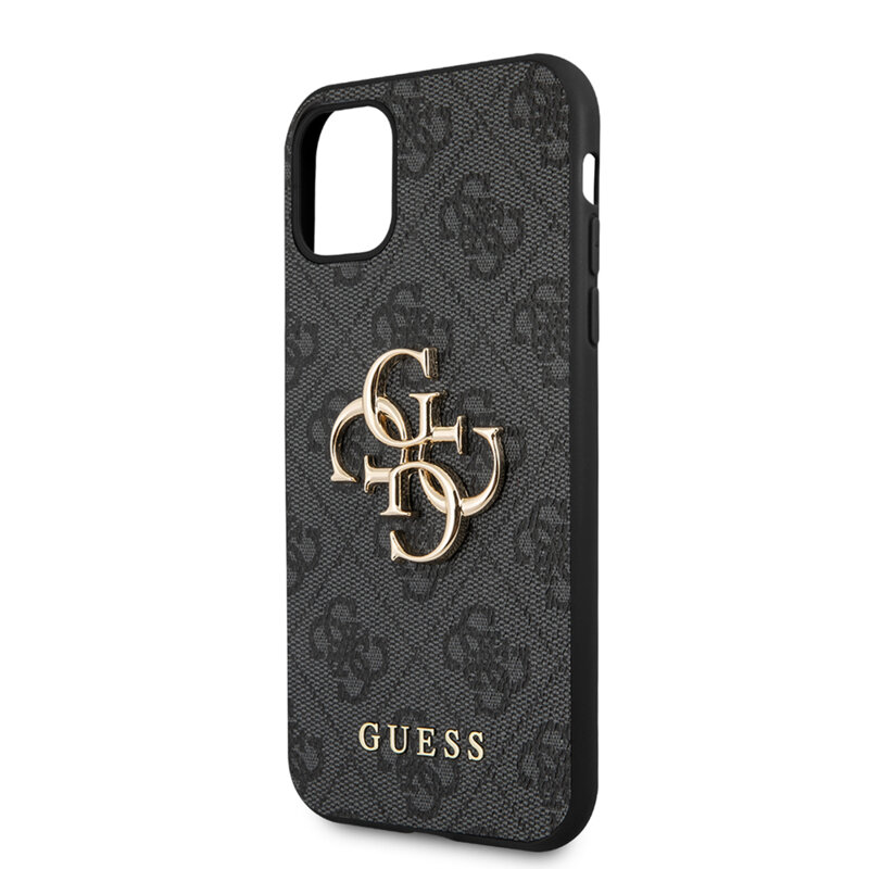 Husa originala Guess iPhone 11 Hardcase 4G Big Metal Logo, gri, GUHCN614GMGGR