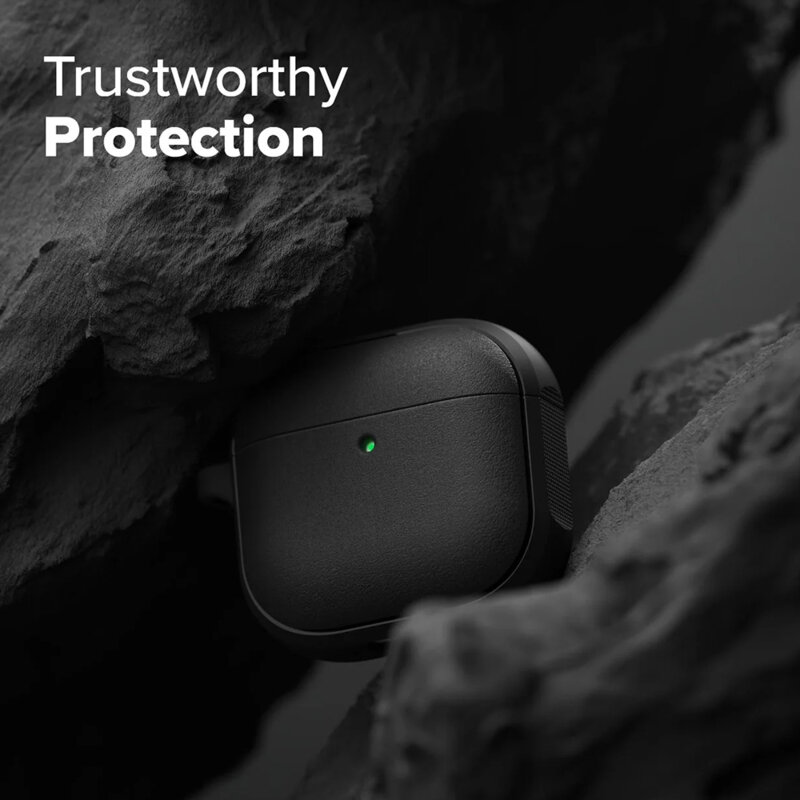 Husa AirPods 4 carabinera Ringke Onyx Magnetic, verde