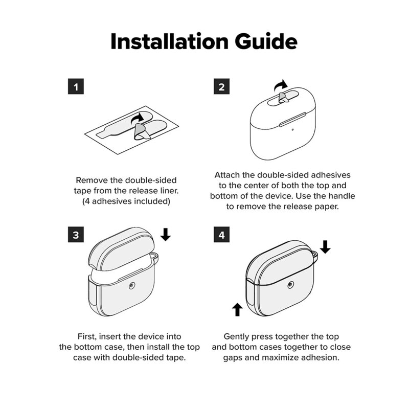 Husa AirPods 4 carabinera Ringke Onyx Magnetic, verde