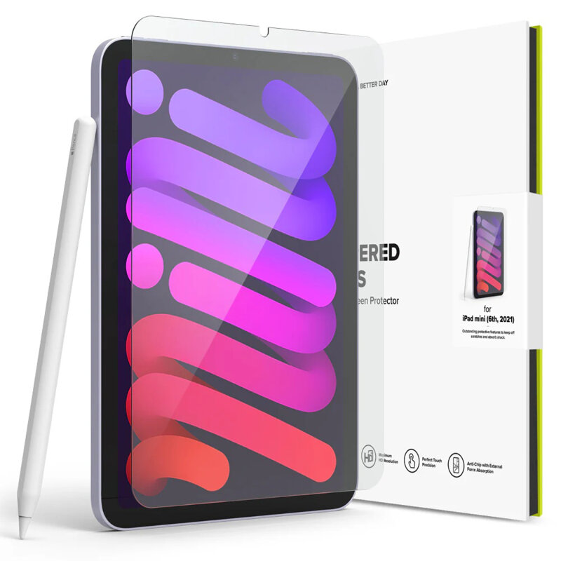 Folie sticla iPad mini 6 (2021) Ringke Tempered Glass Screen Protector, transparenta