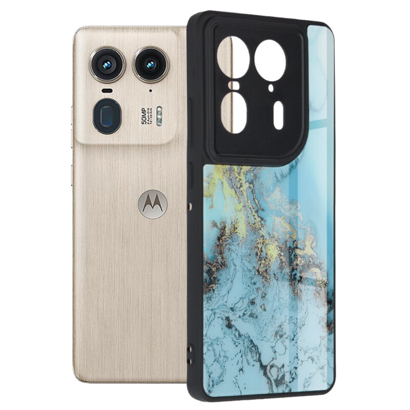 Husa Motorola Edge 50 Ultra Techsuit Glaze, Blue Ocean