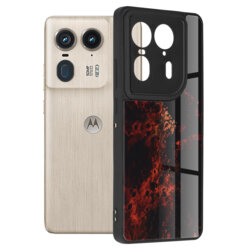 Husa Motorola Edge 50 Ultra Techsuit Glaze, Red Nebula