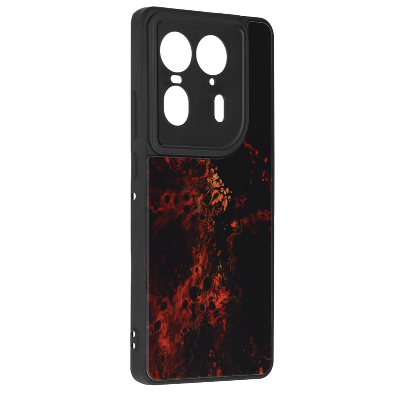 Husa Motorola Edge 50 Ultra Techsuit Glaze, Red Nebula