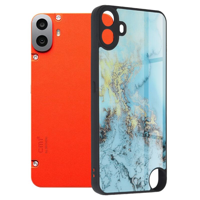 Husa Nothing CMF Phone 1 Techsuit Glaze, Blue Ocean