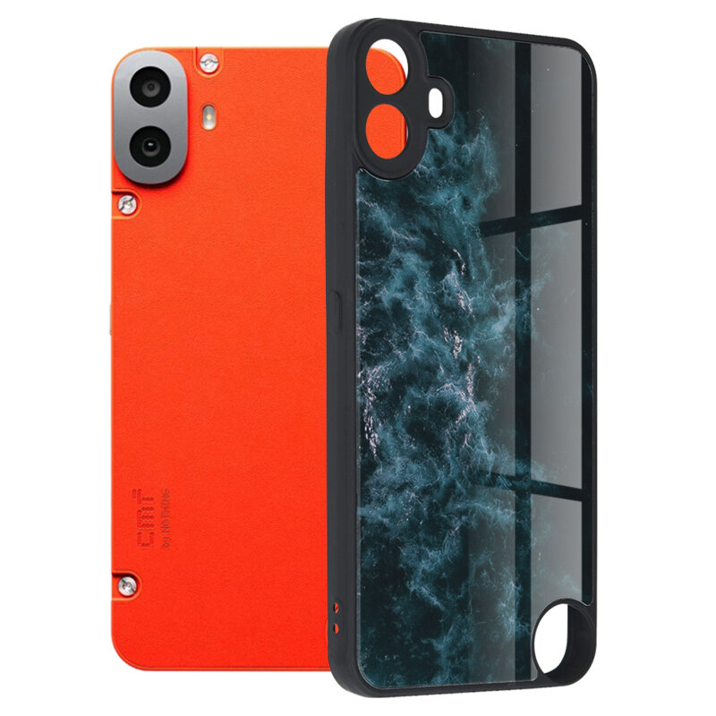 Husa Nothing CMF Phone 1 Techsuit Glaze, Blue Nebula