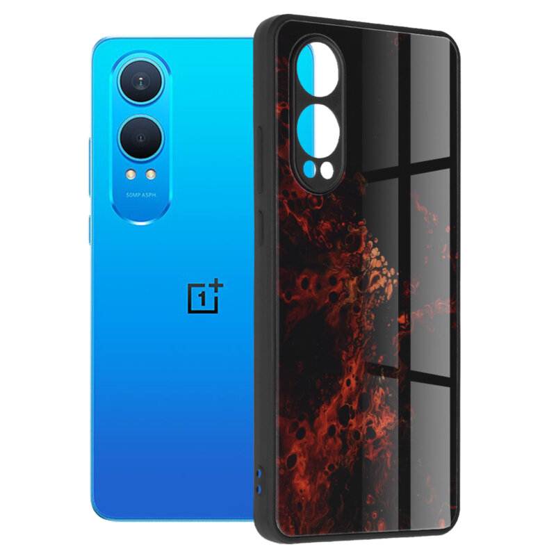 Husa OnePlus Nord CE4 Lite Techsuit Glaze, Red Nebula