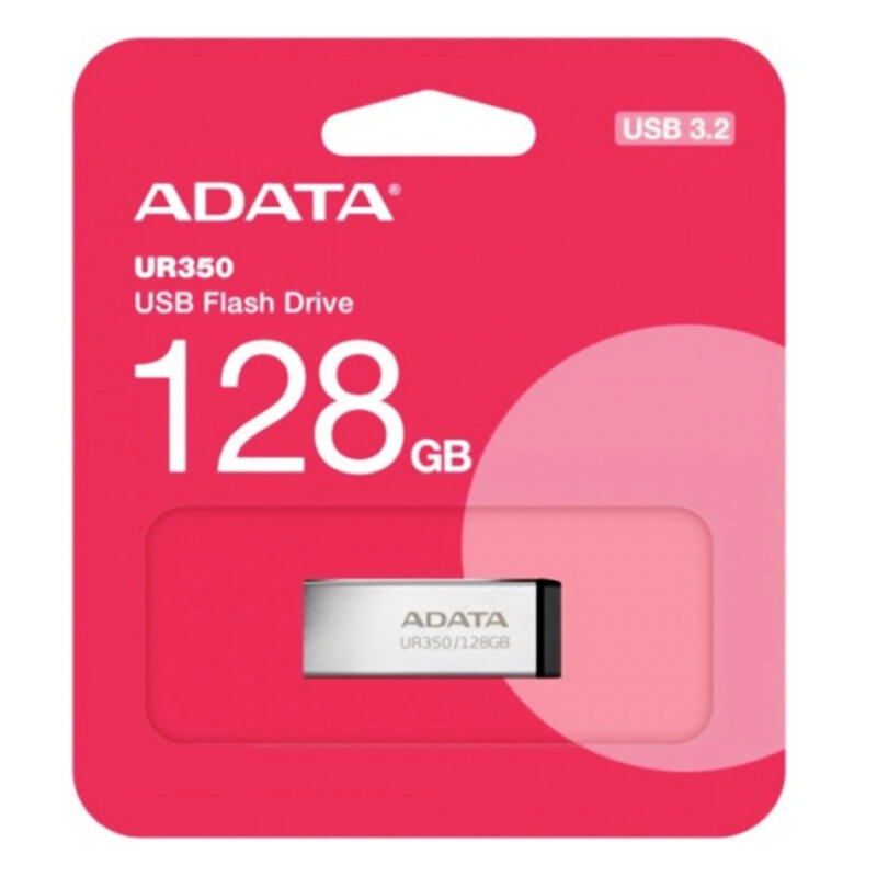 Stick USB, memorie externa 128GB Adata, UR350-128G-RSR/BK, gri