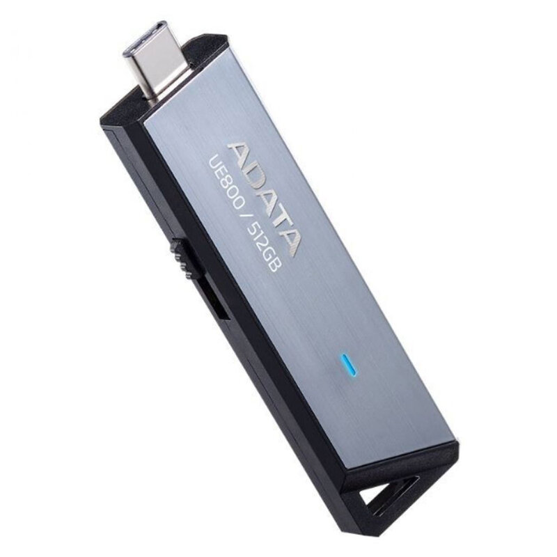 Memorie externa 512GB Adata, Type-C, AELI-UE800-512G-CS, argintiu