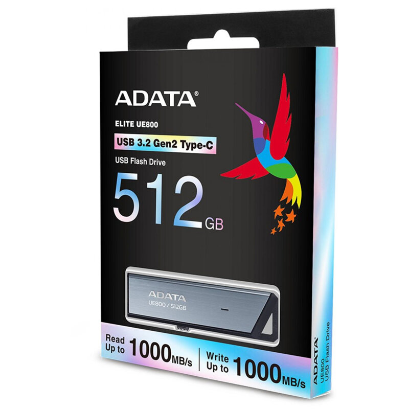 Stick USB-C, memorie externa telefon 512GB Adata, AELI-UE800-512G-CS