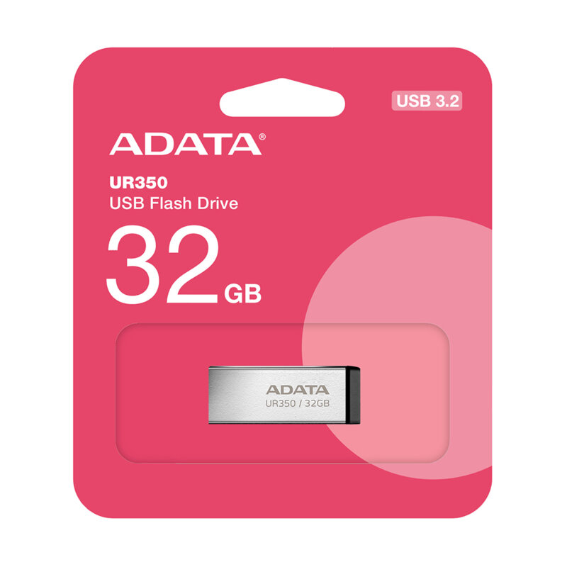 Memorie externa 32GB Adata, USB 3.2, UR350-32G-RSR/BK, gri