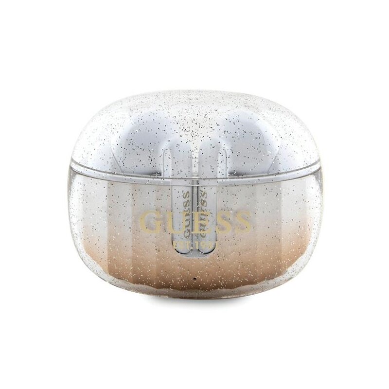 Casti in-ear TWS originale Guess, IPX4, auriu, GUTWSHDGKEED