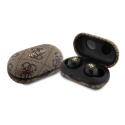 Casti Guess Bluetooth TWS, 4G Metal, maro, GUTWSP4EGW