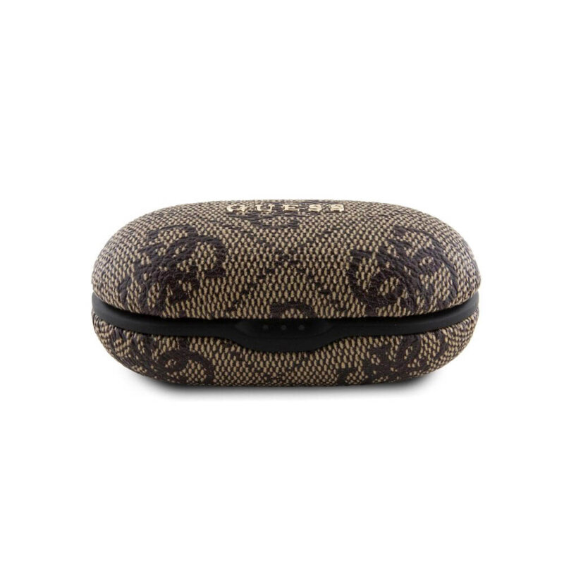 Casti Guess Bluetooth TWS, 4G Metal, maro, GUTWSP4EGW