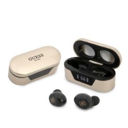 Casti Bluetooth cu afisaj digital Guess, auriu, GUTWST31ED