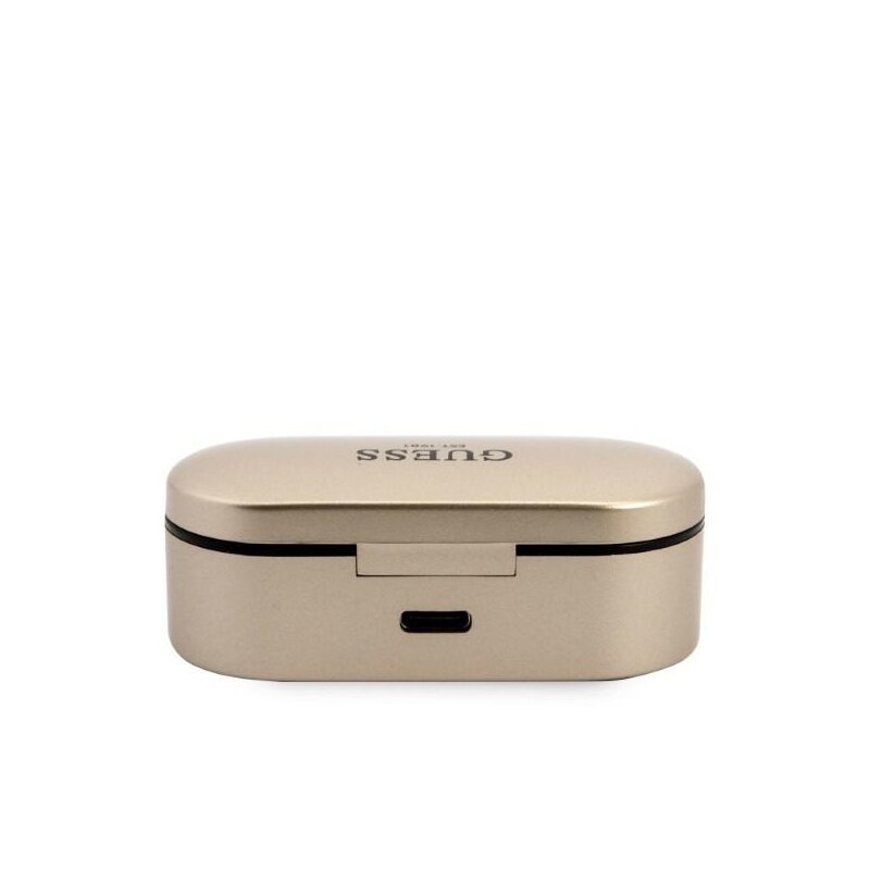 Casti Bluetooth cu afisaj digital Guess, auriu, GUTWST31ED