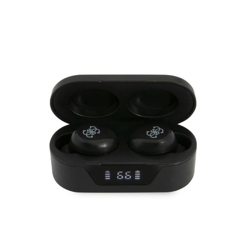 Casti Bluetooth cu afisaj digital Guess, negru, GUTWST31EK