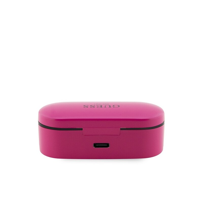 Casti Bluetooth cu afisaj digital Guess, magenta, GUTWST31EM