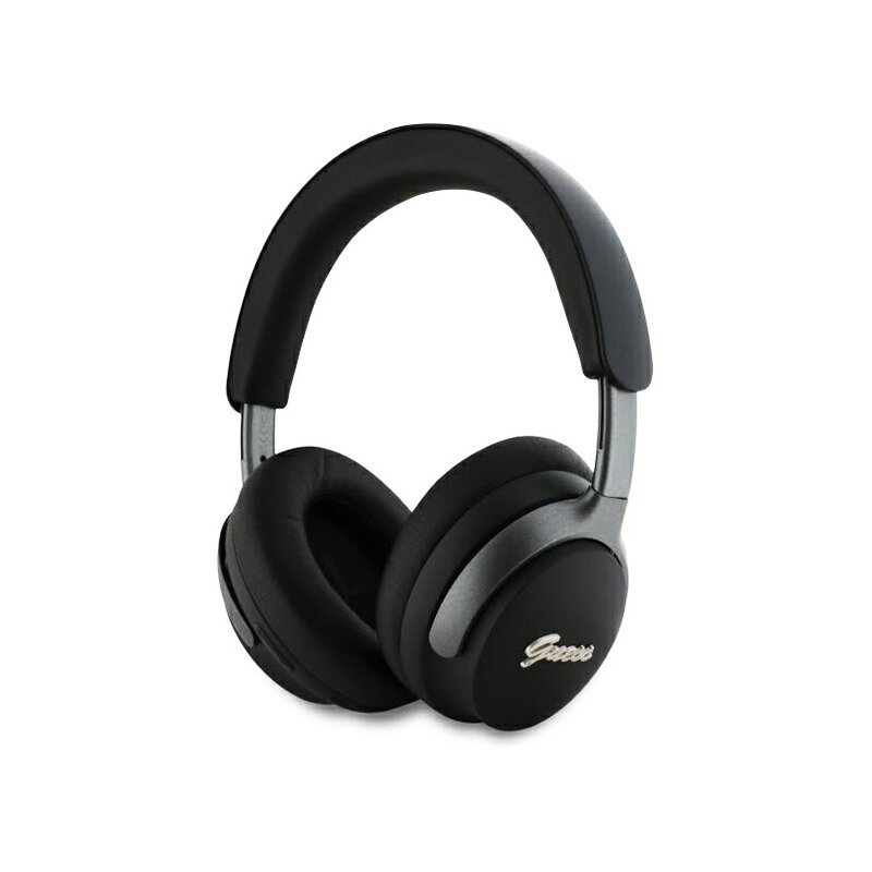 Casti wireless Guess Metal Script Logo, negru, GUBHC22PSFCSMK