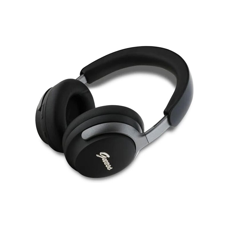 Casti wireless Guess Metal Script Logo, negru, GUBHC22PSFCSMK