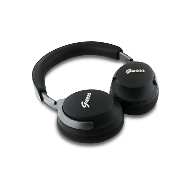 Casti wireless Guess Metal Script Logo, negru, GUBHC22PSFCSMK